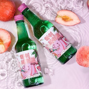 海莱特韩国原装进口水蜜桃味烧酒果味酒