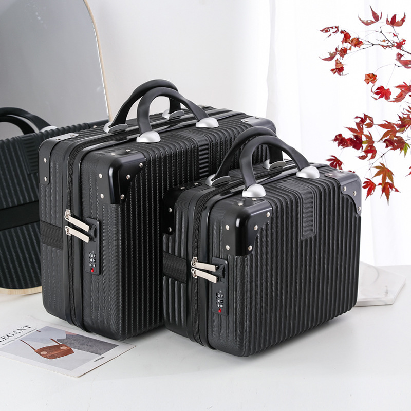 16inch Portable Makeup Case for Girls, Portable Makeup Case, 14inch Suitcase with Combination Lock, Short-Distance Travel Suitcase