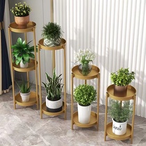 Green basket length rattan frame Indoor living-room Balcony Office Climbing Vines Multilayer Light Lavish Ornament Floor Style Display Pendulum