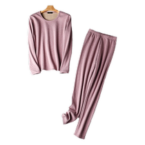Simple winter thermal underwear for men thickened and velvet autumn underwear set heating and cold-proof cotton sweater for women base layer
