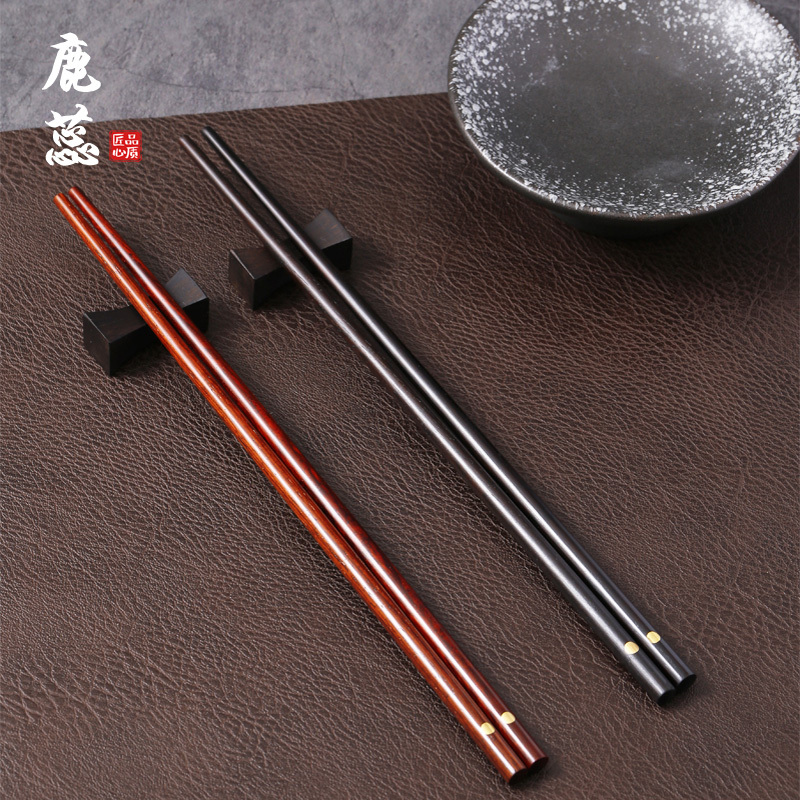 Deer Antler Ebony Chopsticks for Home Use, High-End Gift-Giving, Hotel Commercial Use, Rosewood Chopsticks, Extra-Long Chinese-Style Wooden Tableware Set Deer Antler Ebony Chopsticks for Home Use, High-End Gift-Giving, Hotel Commercial Use, Rosewood Chopsticks, Extra-Long Chinese-Style Wooden Tableware Set