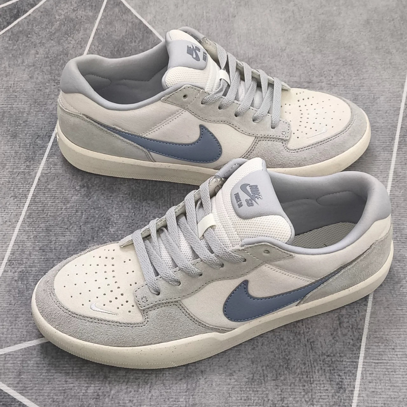 Nike Sb Force 58 Gray, White and Blue Low-Top Men's Casual Sneakers Ih0636-141