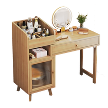 Dressing table modern minimalist bedroom dressing table small apartment all-in-one dressing table light luxury transparent door makeup storage cabinet