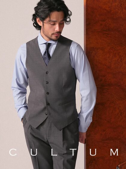 CULTUM通勤休闲西装马甲男士婚礼商务马夹背心