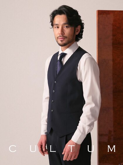 CULTUM通勤休闲西装马甲男士婚礼商务马夹背心