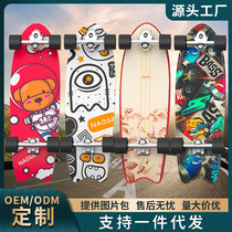 Land surfboard S5 spring bridge skateboard adult children beginners professional land surfboard on behalf of