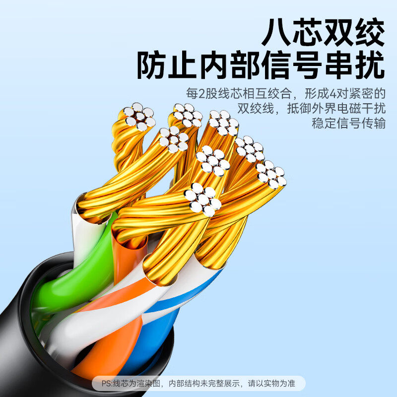 山泽超五类网线CAT5e：🚀家庭办公网络提速神器，告别卡顿，贝吉色跳线让你的设备更时尚！🌟-网络线材-淘宝好物网