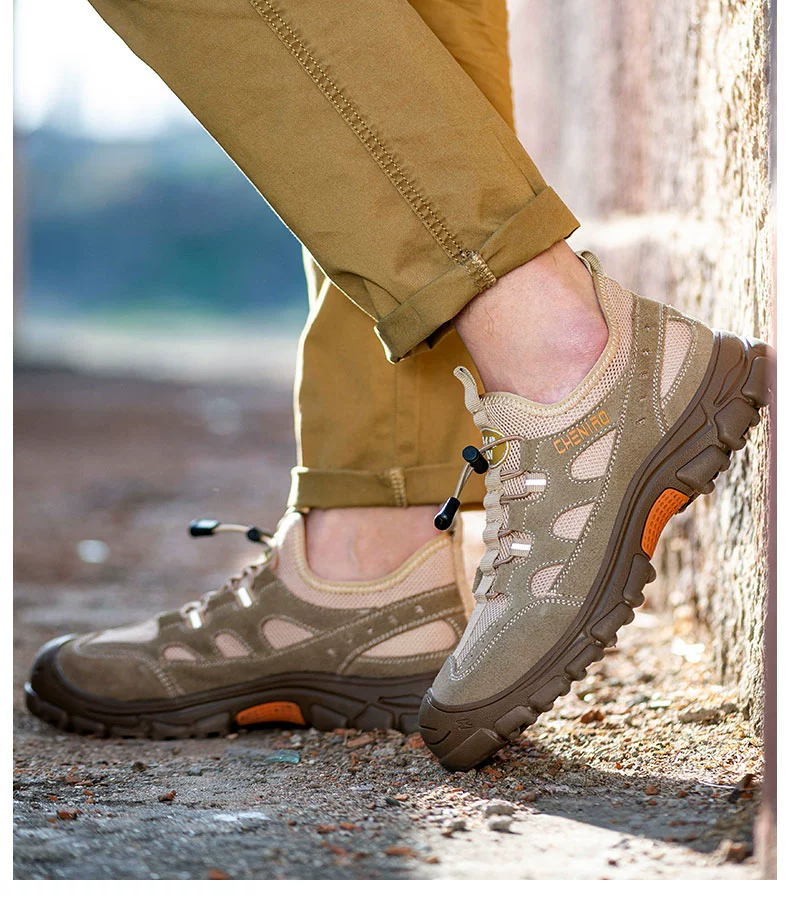 Chichengniao labor protection shoes for men in winter, breathable, lightweight, anti-odor, anti-smash, anti-puncture, steel toe construction site insulated work shoes