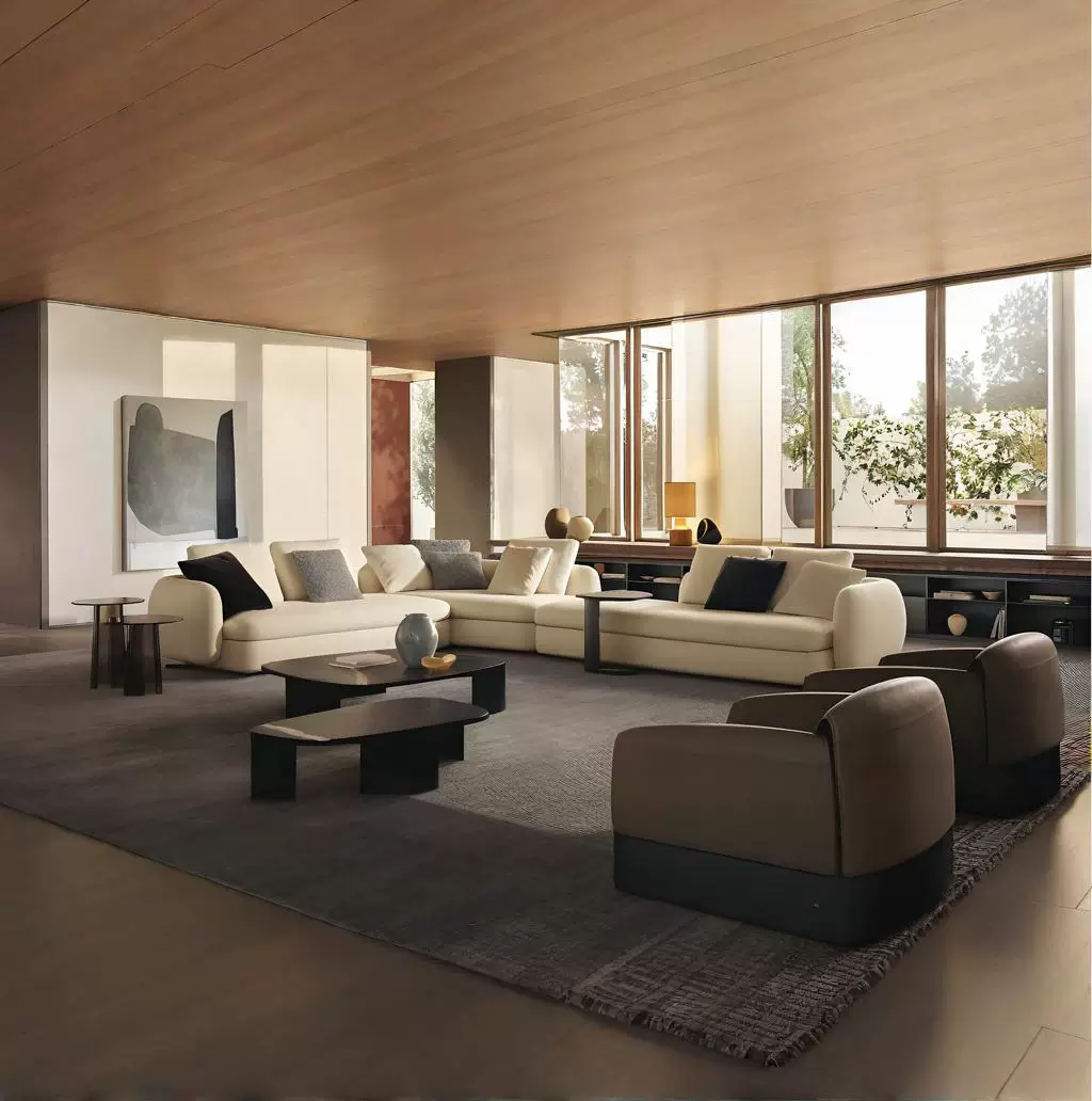 Sofa, cloth for living room, villa, high-quality style