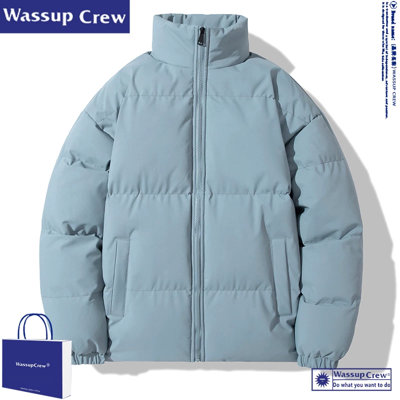 WASSUP CREW Маленький дизайн пуховик, тренд сезона, утолщенная версия