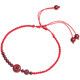 Eight Blessings Natural Cinnabar Red Rope Anklet Women's authentic Ben Ming Nian ສັນ​ຕິ​ພາບ Buckle Braided Anklet ຕີນ​ຂອງ​ຜູ້​ຊາຍ Amulet