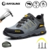 Labor protection shoes for men, all-season steel toe cap, anti-smash, anti-puncture, lightweight, comfortable, non-slip, wear-resistant, breathable safety work shoes 