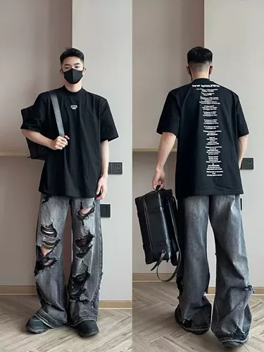 Ретро хлопковая сексуальная футболка с коротким рукавом, в американском стиле, оверсайз, круглый воротник