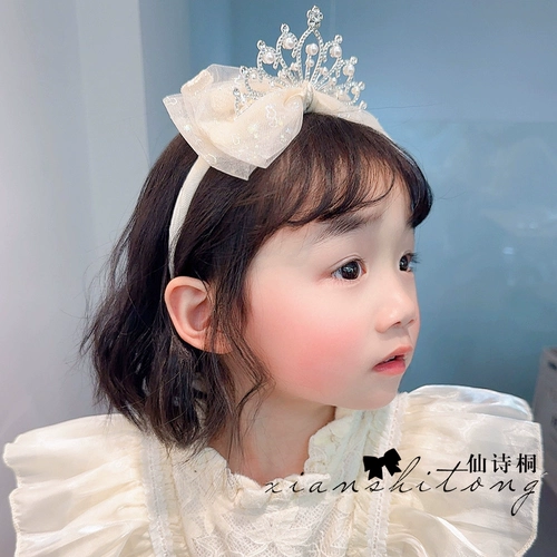 Ободок для принцессы с бантиком