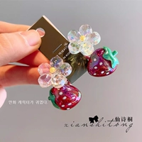 Жгут для волос «Цветок клубники» — 2 шт.