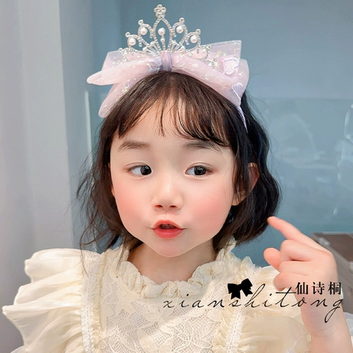 Ободок для принцессы с бантиком