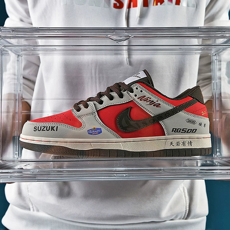 Путян AJ мужские туфли соединение текст Dunk low -top SB кроссовки пара пара молодые досуг универсальные спортивные женские туфли