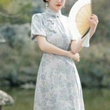 汀玥苓 Ципао, легкое летнее платье, китайский стиль, подходит для подростков