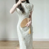 汀玥苓 Летнее ципао, элитное легкое свадебное платье, яркий броский стиль, китайский стиль, осенний сезон