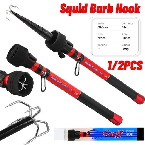 Выдвижной портативный рыбацкий крючок калькура