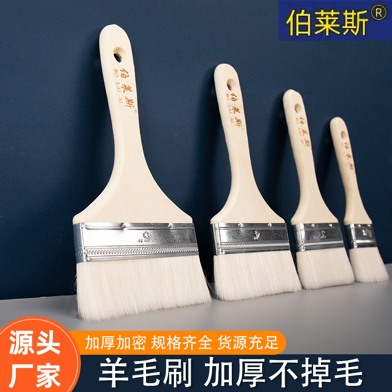 High-Quality Wool Brush, Soft Bristle Oil Brush, Baking and Barbecue Wool Brush, Not Easy to Shed Bristles, Kitchen Pancake Brush, Oil and Sauce Brush