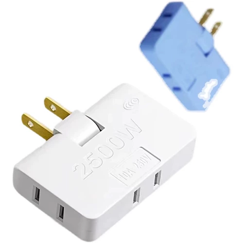 Крутящийся ультратонкий складной универсальный штекер, «три в одном»