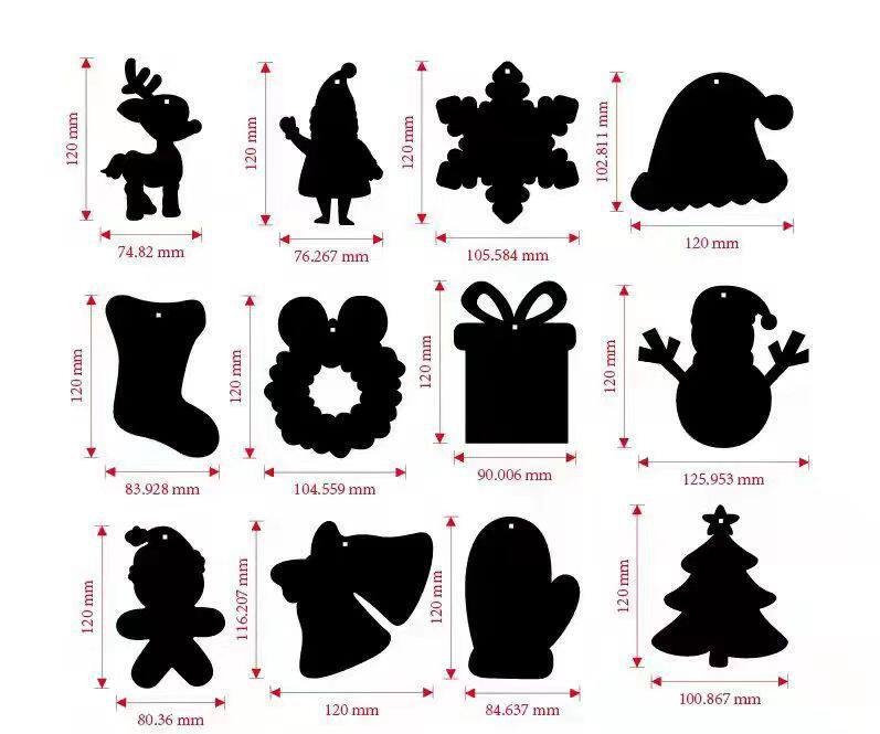 Foreign trade factory Halloween DIY scratch-off paper handwritten animal bookmark decoration children's Christmas scratch-off painting