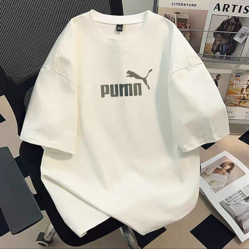 Outlet | Summer Couple's Pure Cotton Round-Neck Versatile T-Shirt for Men and Women, Sports Casual Loose Breathable Short-Sleeved Top