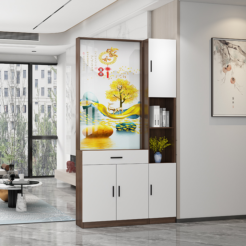 2024 New Screen Partition Living Room Entrance Double-Sided Solid Wood Door Entry Entrance Cabinet Simple and Modern 2024 New Screen Partition Living Room Entrance Double-Sided Solid Wood Door Entry Entrance Cabinet Simple and Modern