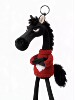 2026 Year of the Horse Mascot, the Chosen Black Horse, Bag Charm, Plush Toy, Gift for Friends, the Chosen Black Horse Pendant