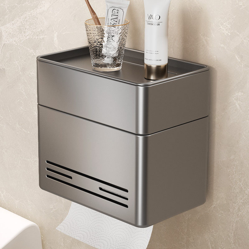 Toilet paper towel box wall-mounted toilet suction paper box bathroom free of punch toilet paper rack toilet paper rack-Taobao