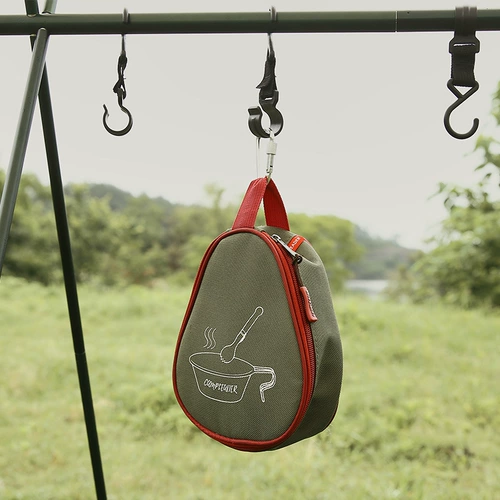 Сумка-органайзер для кемпинга, портативная посуда из нержавеющей стали