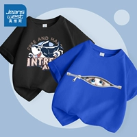 [Чистый хлопок, 2 упаковки] Черный/Акула вперед-Сапфировый синий/J Кот Рэгдолл