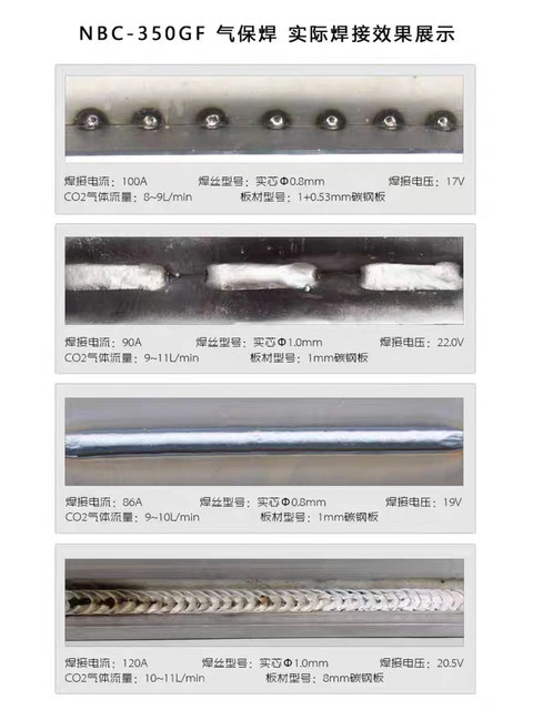 Ruiling Mig350Gf Industrial-Grade Gas Shielded Welding Machine Nbc250Gf High-Power Nb500I Secondary Shielded Welding Split Type 380V