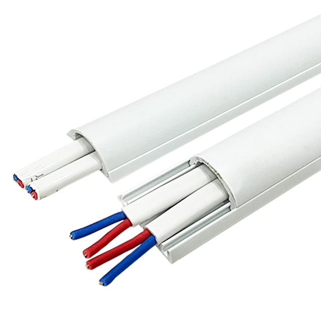 PVC wire trough surface-mounted household semicircular ground wire trough