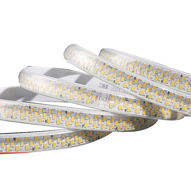 工程款户外灯带led超亮防水照明5630灯珠三排220V家用吊顶藏光