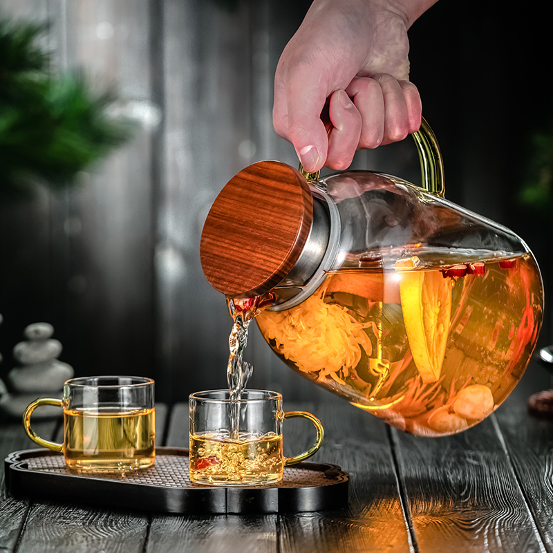 水果花茶壶蜡烛煮茶炉加热美容院养生茶具玻璃下午茶杯子套装：轻奢生活，从一杯茶开始