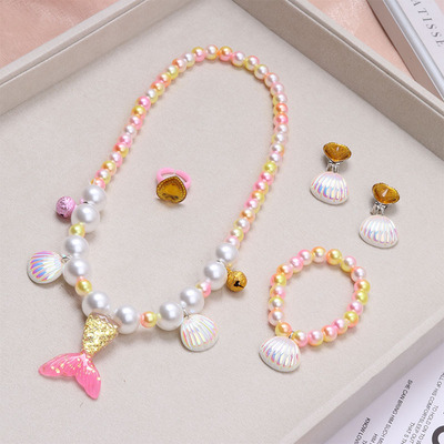 Princess Baby Girl Mermaid Tail Children's Necklace — 5