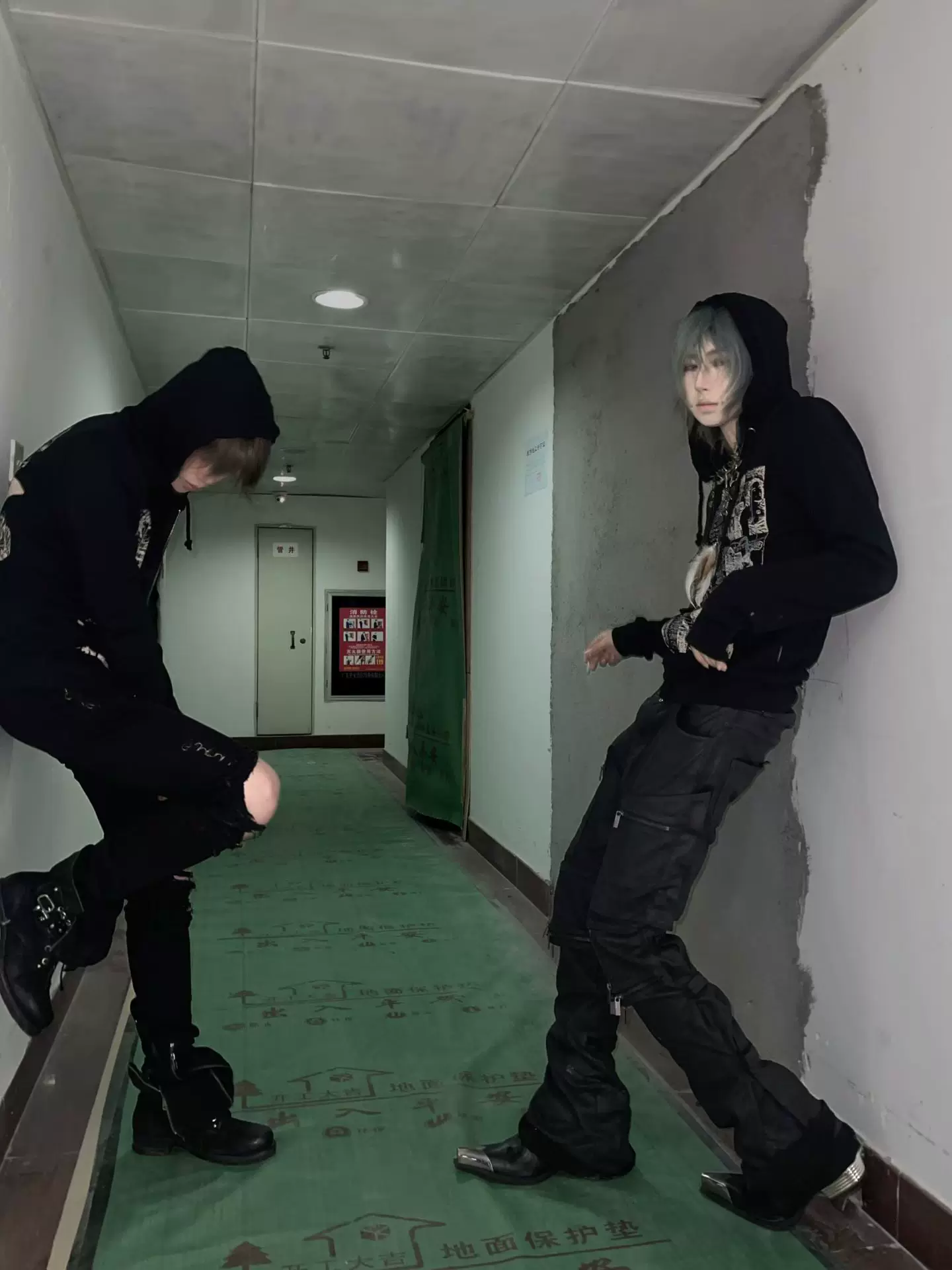 (В наличии) Хистерик Глэмор × Destroy all monsters двойная молния независимый кенгуру (свитшот)