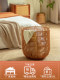 Dirty clothes basket, dirty clothes storage basket, household dirty clothes basket, laundry basket, bathroom imitation rattan basket, light luxury and good looks