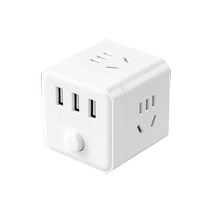 Multifunctional Rubiks Cube socket converter expansion USB plug multi-port plug board without wire plug board 1322