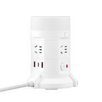 Multifunctional desktop vertical Rubiks Cube socket expansion USB plug-in strip plug-in board drag strip multi-socket 1322