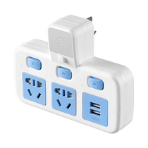 Home Socket Wireless Converter Night Light Usb Independent Switch Multifunction One-Turn Multi-Bit Patch Patch Board 1322