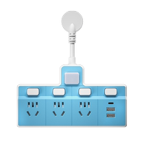 Socket converter panel multi-hole multi-socket multi-function with USB extender plug strip 1322