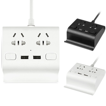 Multifunctional desktop socket strip creative with mobile phone holder plug board smart with USB plug for dormitory 1322