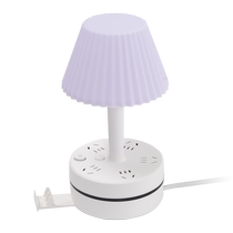 Intelligent voice control bedroom table lamp bedside plug-in desktop socket night light light luxury high-end multi-function 1322