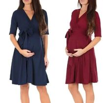 Color Womens Summer Pregnant Womens Dress Nursing Maternit