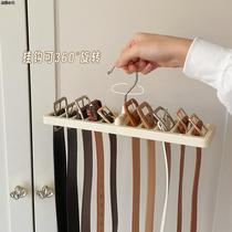 Belt storage rack belt organizer multifunctional tie hanger multi-grid silk scarf tie hanger wardrobe hanger