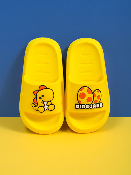 儿童拖鞋夏男女宝宝中大童小孩居家洗澡外穿防滑软底卡通恐龙凉拖