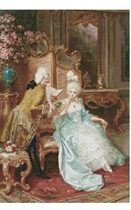 Original cross-stitch embroidery picture embroidery picture high CT self-matched drawing PDF format oil painting elegant lady palace saga